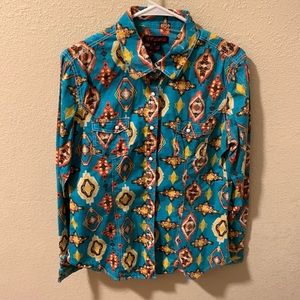 Rock and Roll Cowgirl Womens Button Up.